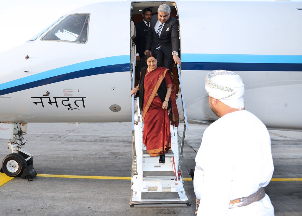 Visit of Sushma Swaraj, External Affairs Minister (EAM), to Oman from 17-18 February 2015.